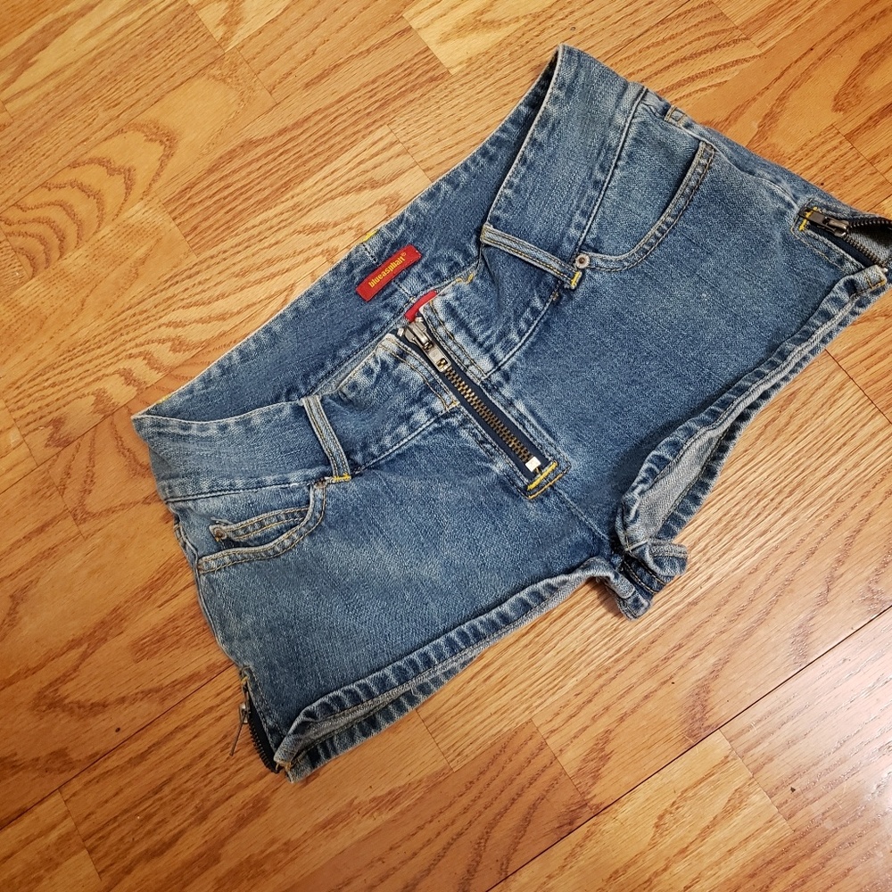 Blue Asphalt jean shorts
